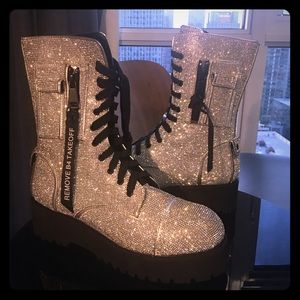 Dolls Kill Poster Girl Billionaire Bling Boots